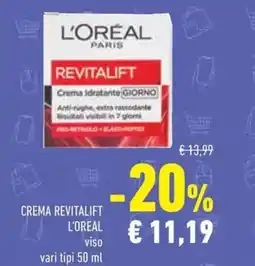 Conad Crema revitalift L'ORÉAL offerta
