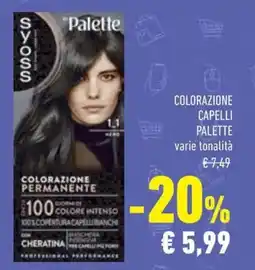 Conad Colorazione capelli PALETTE offerta
