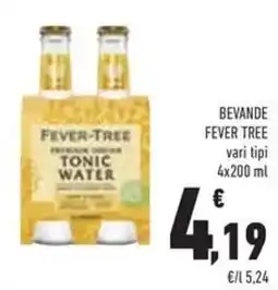 Conad Bevande FEVER TREE offerta