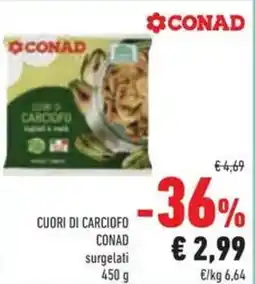 Conad Cuori di carciofo CONAD offerta