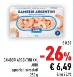 Conad Gamberi argentini xxl ARBI offerta