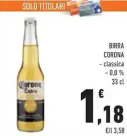 Conad Birra corona classica, 0,0% offerta