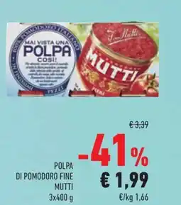 Conad Polpa di pomodoro fine MUTTI offerta