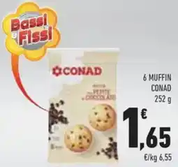 Conad 6 muffin CONAD offerta
