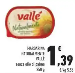 Conad Margarina naturalmente vallè senza olio di palma offerta