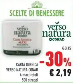 Conad Carta igienica verso natura CONAD offerta