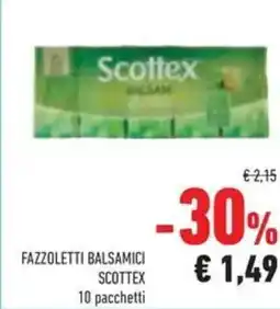 Conad Fazzoletti balsamici SCOTTEX offerta