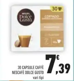 Conad 30 capsule nescafè dolce gusto offerta
