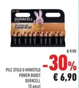 Conad Pile stilo o ministilo power boost DURACELL offerta