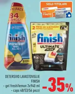 Conad Detersivo lavastoviglie FINISH offerta