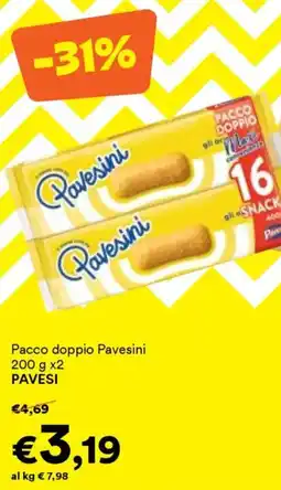 Unes Pacco doppio Pavesini PAVESI offerta
