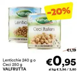 Unes Lenticchie o Ceci VALFRUTTA offerta