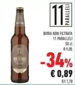 Conad Birra non filtrata 11 PARALLELI offerta