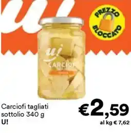 Unes Carciofi tagliati sottolio U! offerta