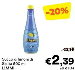 Unes Succo di limoni di Sicilia LIMMI offerta