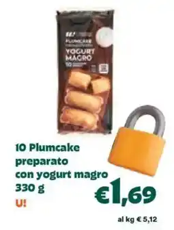 Unes 10 Plumcake preparato con yogurt magro U! offerta