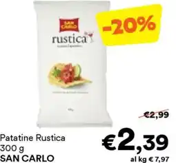 Unes Patatine Rustica SAN CARLO offerta
