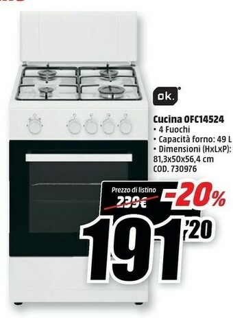 MediaWorld Ok. cucina ofc14524 offerta