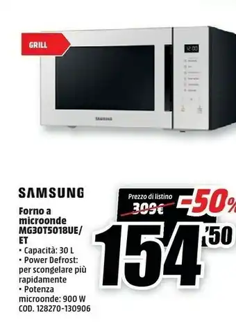 MediaWorld Forno a microonde mg30t5018ue/ et offerta
