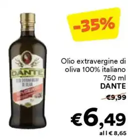 Unes Olio extravergine di oliva 100% italiano DANTE offerta