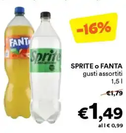 Unes SPRITE O FANTA offerta