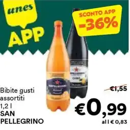 Unes Bibite SAN PELLEGRINO offerta