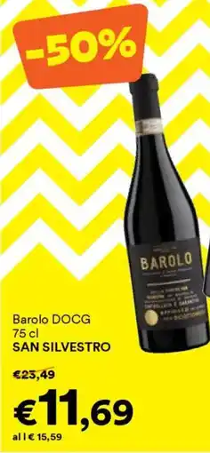Unes Barolo DOCG SAN SILVESTRO offerta