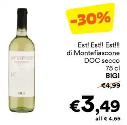 Unes Est! Est!! Est!!! di Montefiascone DOC secco BIGI offerta
