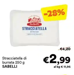 Unes Stracciatella di burrata SABELLI offerta