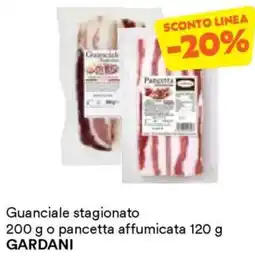 Unes Guanciale stagionato o pancetta affumicata GARDANI offerta