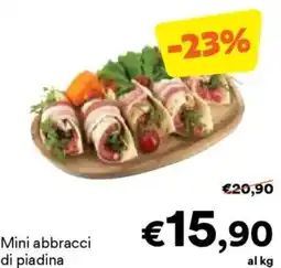Unes Mini abbracci di piadina offerta