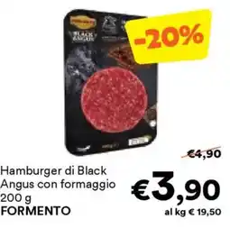 Unes Hamburger di Black Angus con formaggio FORMENTO offerta