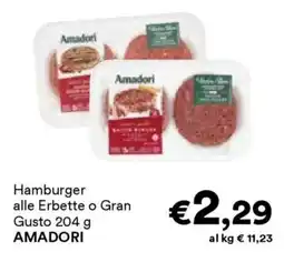 Unes Hamburger alle Erbette o Gran Gusto AMADORI offerta