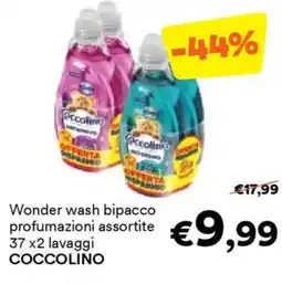 Unes Wonder wash bipacco profumazioni assortite COCCOLINO offerta