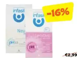 Unes Detergente intimo neutro delicato o lenitivo INFASIL offerta