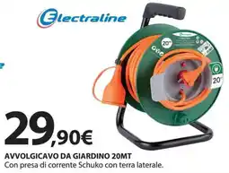 Kreo Brico e Casa Electraline avvolgicavo da giardino 20MT offerta