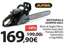 Kreo Brico e Casa ALPINN Motosega a scoppio 40CC offerta