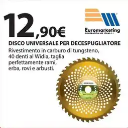 Kreo Brico e Casa Euromarketing Disco universale per decespugliatore offerta