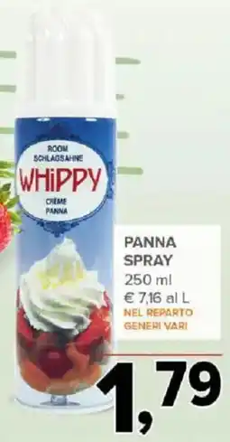 Todis Whippy panna spray offerta