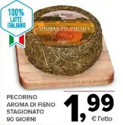 Todis Pecorino aroma di fieno stagionato 90 giorni offerta