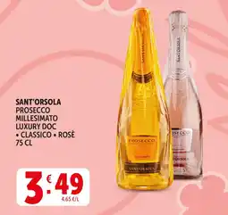 Deco Supermercati Sant'orsola prosecco millesimato luxury DOC offerta