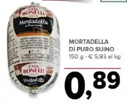 Todis CASA BONELLI Mortadella di puro suino offerta