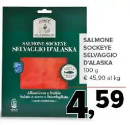 Todis Salmone sockeye selvaggio d'alaska sockeye offerta