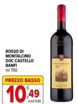 Iperal Rosso di montalcino doc castello BANFI offerta
