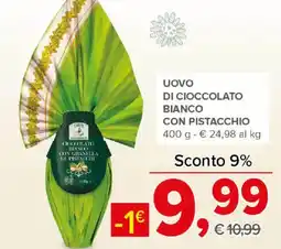 Todis Uovo di cioccolato bianco con pistacchio offerta