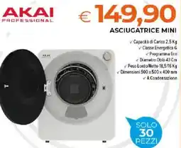 Todis AKAI Asciugatrice mini offerta