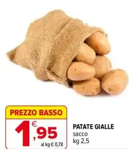 Iperal Patate gialle sacco offerta