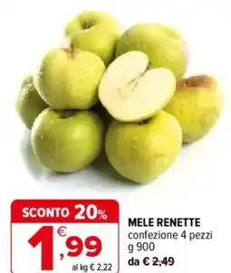Iperal MELE RENETTE confezione 4 pezzi offerta