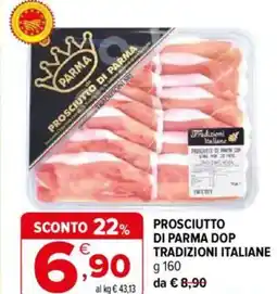 Iperal Prosciutto di parma dop tradizioni italiane offerta