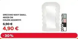 Max Factory Specchio wavy small 46x26 cm offerta